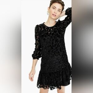 J CREW Leopard Sheer Dress